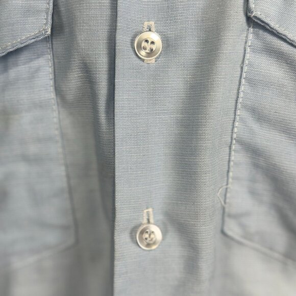 Vintage Unitog Strohs Beer Work Shirt 16-16.5 Blue large 60's - Picture 8 of 16